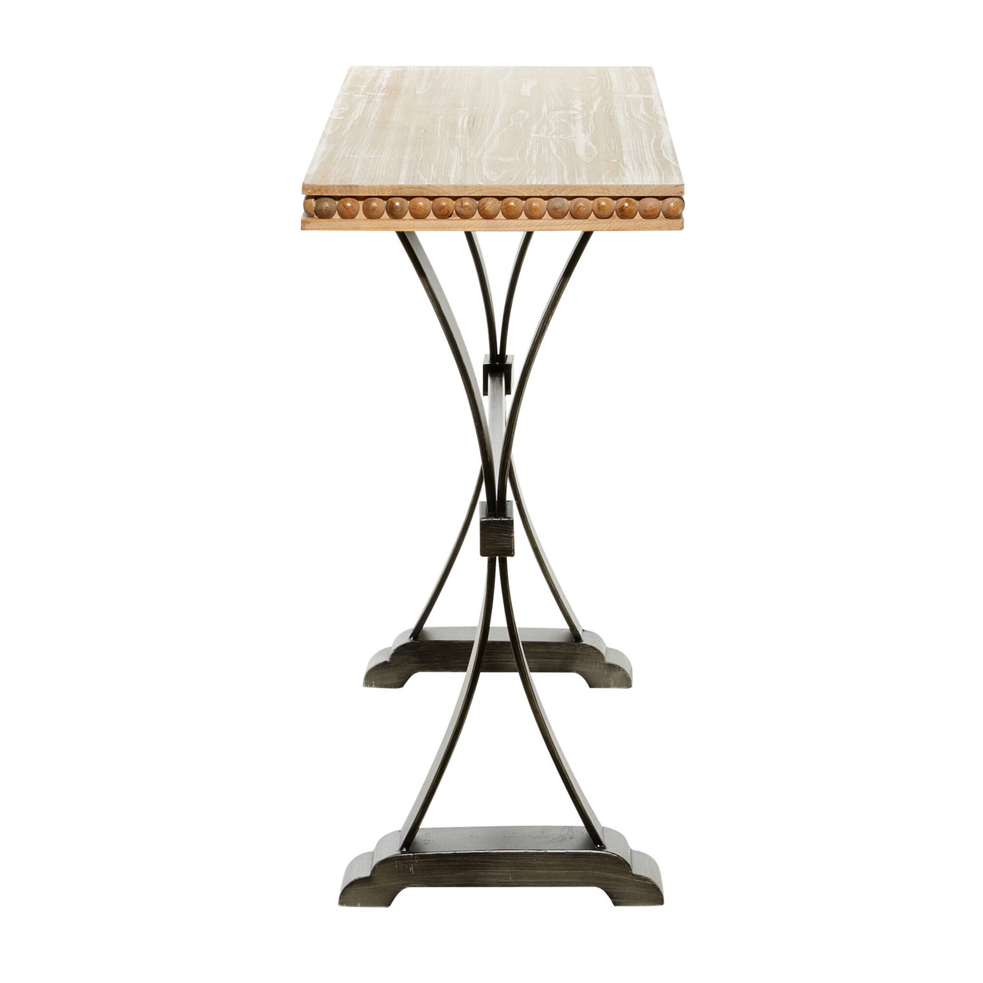 Brown Industrial Wood Console Table, 31" x 51"